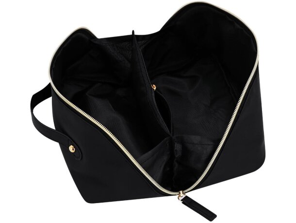 Neceser Brinix con cremallera dorada y compartimentos detalle 3