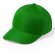 Gorra básica para niños con cierre de velcro verde con logo