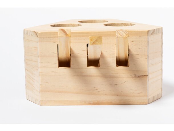 Juego interactivo de madera con palancas para mascotas Kesel detalle 3