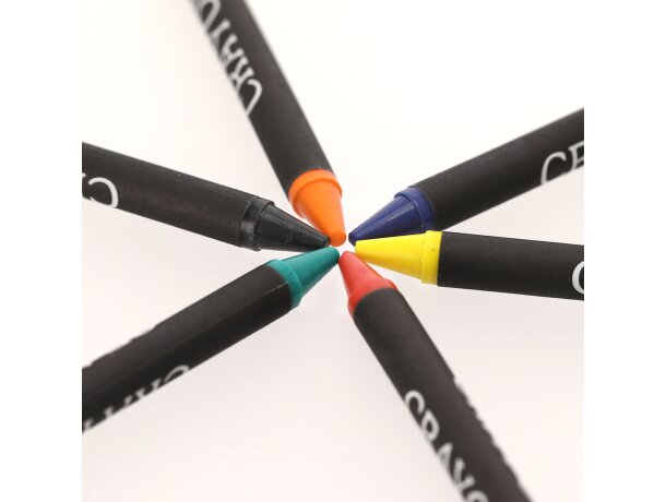 Caja ceras Veseli de cartón reciclado con 6 colores detalle 3