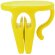 Pinza portavasos con logo para cinturones o lanyards pp Tusca Amarillo