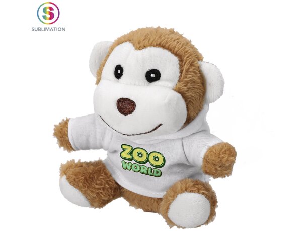 Peluche Benarek con sudadera personalizable por sublimación detalle 1