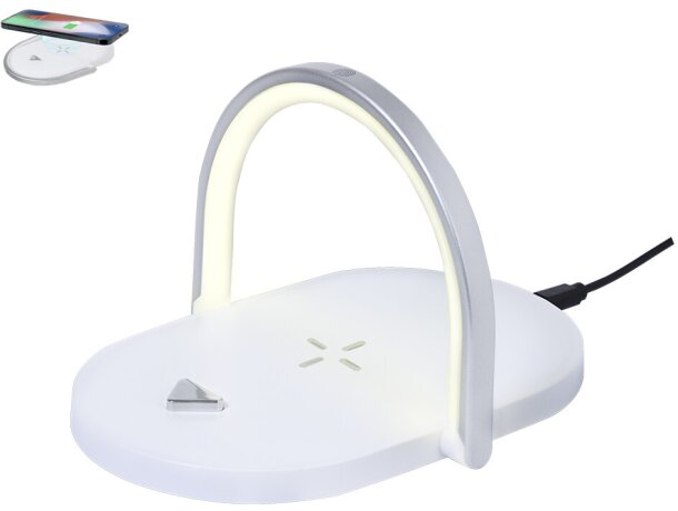 Lámpara multifunción Cranston con cargador inalámbrico 15W detalle 1