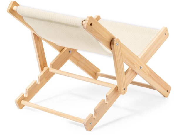 Silla mascotas Diny madera canvas plegable ajuste altura detalle 3