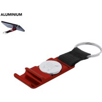 Llavero moneda soporte smartphone Nevin aluminio