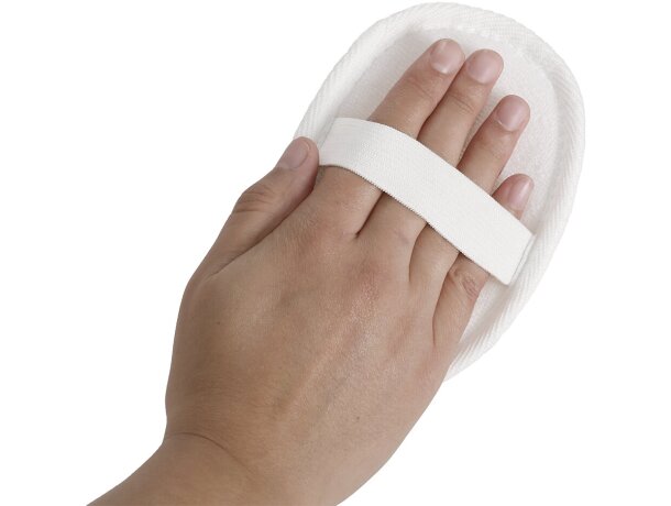 Esponja exfoliante de algodón natural Munix con cinta ajuste detalle 3