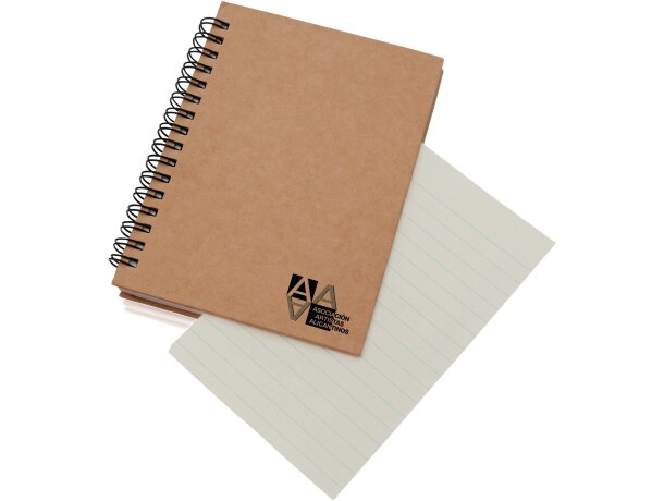Libreta con tapas de cartón reciclado emerot barato
