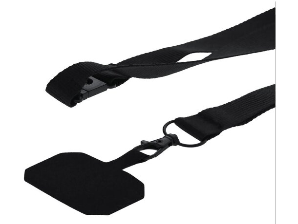 Lanyard soporte Sailix en poliéster con mosquetón giratorio detalle 4