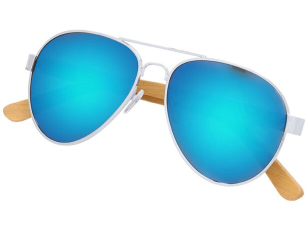 Gafas de sol Gunok bambú y metal con protección UV400 detalle 2