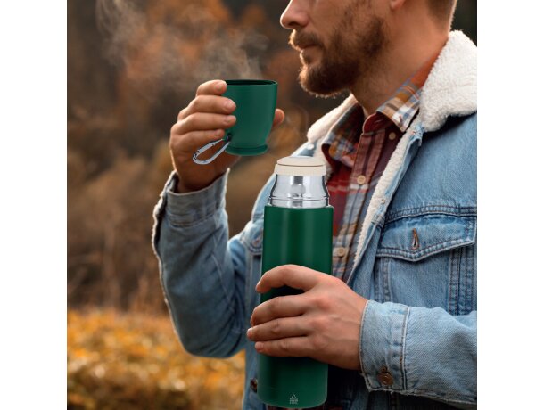 Termo Clorin acero inox reciclado con taza 120ml detalle 4