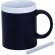 Taza pizarra con tizas de colores personalizada blanca