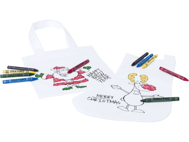 Calcetín de Navidad para colorear personalizado