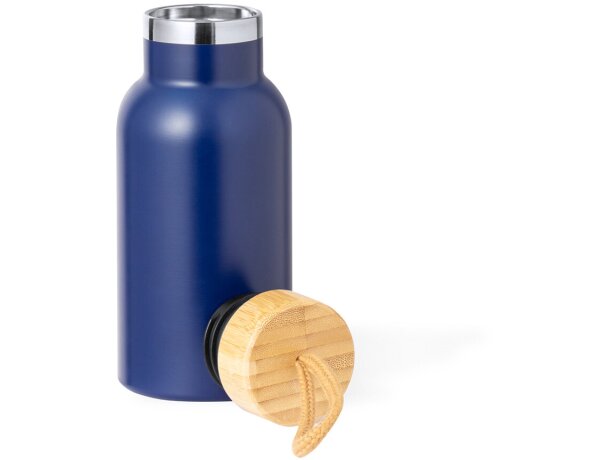 Botella de acero con asa de transporte y tapón de bambú 350ml Flazer detalle 3