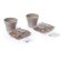 Set 2 macetas con semillas de perejil y menta plástico biodegradable