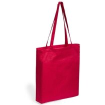 Bolsa de algodón asas grandes personalizada roja