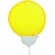 Pai pai combinado blanco y colores amarillo