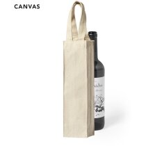 Bolsa Yaiza canvas natural asas reforzadas vino