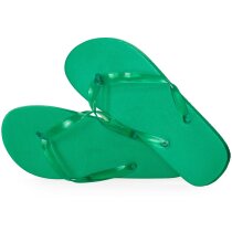 Chanclas de eva y pvc verde personalizado