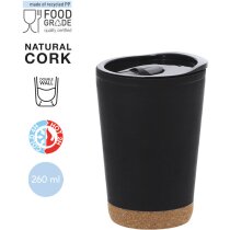 Vaso térmico Doyle de pp reciclado con corcho