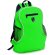 Mochila urbana con bolsillos laterales de rejilla verde barata