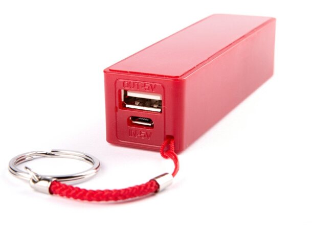 Batería portátil con anilla y con 1200 mah personalizada Batería portátil con anilla y con 1200 mah personalizada