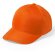 Gorra básica para niños con cierre de velcro naranja barata