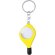 Llavero grabado colores con moneda carro personalizado amarillo