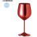 Copa vino corporativa aluminio metalizado 540ml plateado elegante