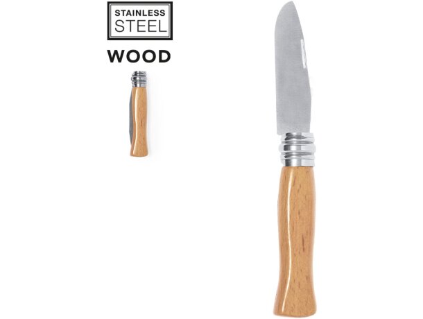 Navajas originales mango ergonómico de madera Terral detalle 1