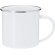 Taza sublimación Deriox metal 200ml blanco cromado Blanco