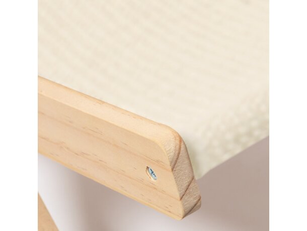 Silla mascotas Diny madera canvas plegable ajuste altura detalle 4