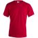 Camiseta Adulto Color "keya" Mc130 rojo