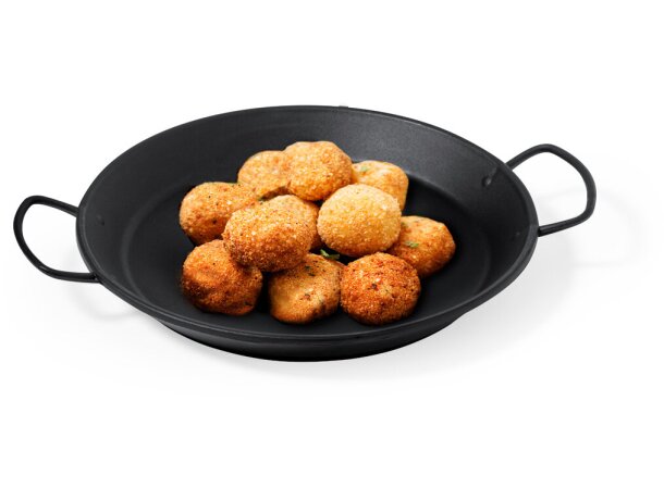 Plato Abanda negro polipropileno 15 cm para catering profesional detalle 3