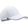 Gorra con cierre ajustable de alta calidad personalizada blanca