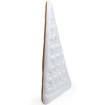 Colchoneta triángulo de pizza personalizada blanca