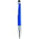 Bolígrafo con lápiz táctil y clip azul