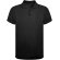 Polos deportivos personalizados de colores unisex poliéster 160 g/m2 Ratlam Negro