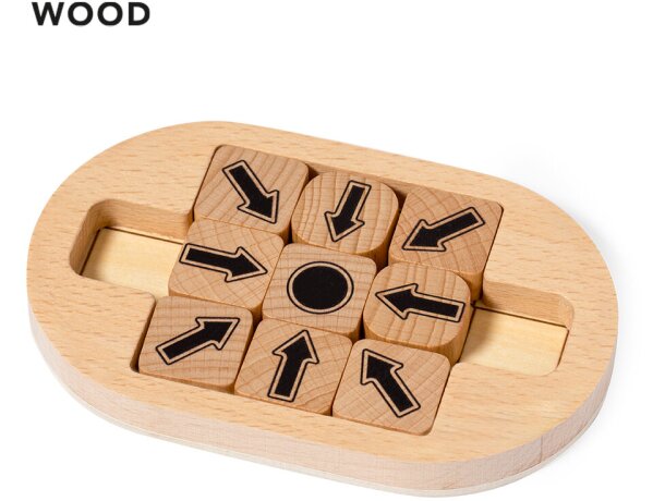 Mini puzzle de habilidad promocional de madera Jatrex detalle 1