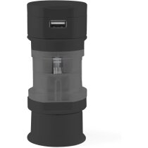 Adaptador de enchufes negro