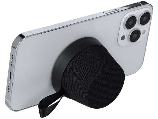 Altavoz Bluetooth Dinarix con soporte magnético y asa RPET detalle 4
