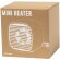 Mini calefactor portátil Durden 600w para espacios pequeños detalle 4