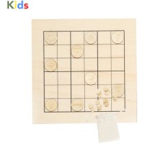 Juego de habilidad Sudokids en madera natural