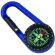 Brújula mosquetón en varios colores personalizada azul