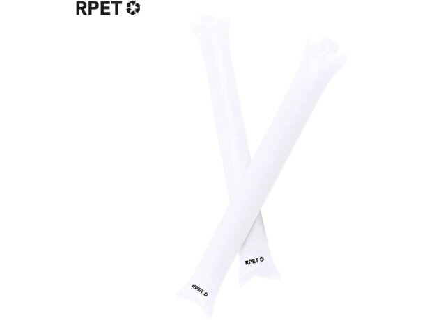 Bastones publicitarios Viorix en RPET reciclado para eventos detalle 1