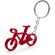 Llavero Ciclex con forma de bicicleta personalizado rojo