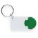 Llavero para moneda estilo clasio personalizado verde