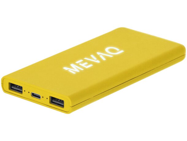 Power bank Caplan 5000 mAh con luz led y carga simultánea detalle 2