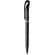 Bolígrafo ligero con aro metalizado negro grabado