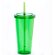 Vaso de plastico transparente de colores Verde