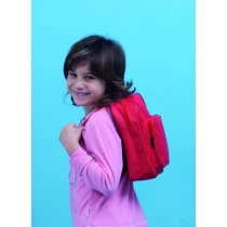 Mochila para niños con cierres de cremallera roja Mochila para niños con cierres de cremallera roja